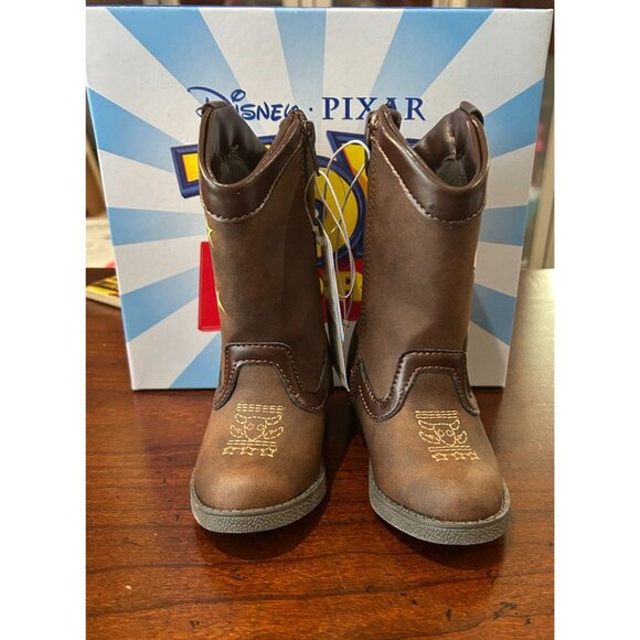 New in Box Toddler Toy Story Pull-on Boots - Brown 5T MSRP: $29.99 - Picture 3 of 6